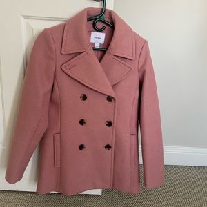 Double breasted pea coat - “Dusty Rose”